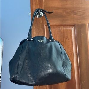 Kate Spade black leather handbag.
